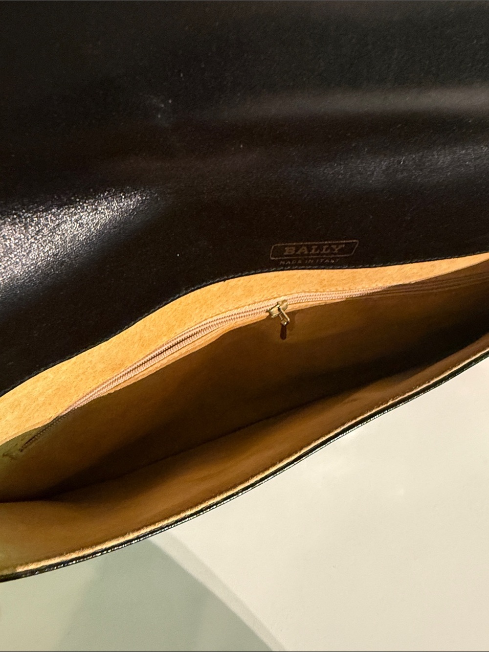 Bally Black Leather Document Clutch - Picture 5 of 7